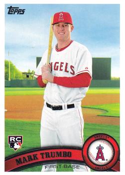 #57 Mark Trumbo - Los Angeles Angels - 2011 Topps Baseball