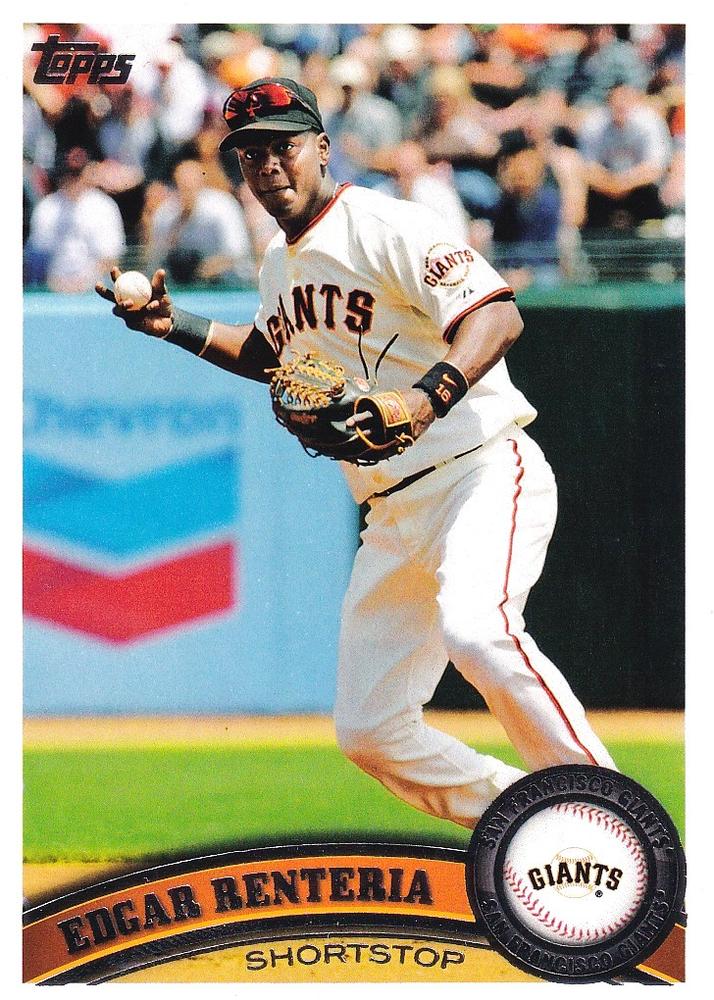 #58 Edgar Renteria - San Francisco Giants - 2011 Topps Baseball