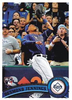 #80a Desmond Jennings - Tampa Bay Rays - 2011 Topps Baseball