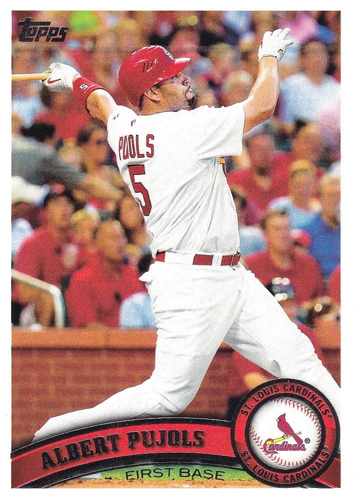 #100a Albert Pujols - St. Louis Cardinals - 2011 Topps Baseball