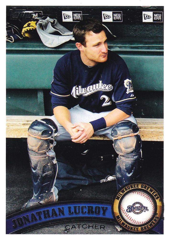 #105 Jonathan Lucroy - Milwaukee Brewers - 2011 Topps Baseball