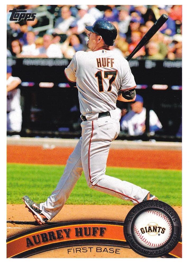 #107 Aubrey Huff - San Francisco Giants - 2011 Topps Baseball