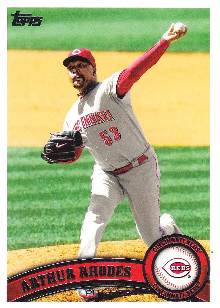 #113 Arthur Rhodes - Cincinnati Reds - 2011 Topps Baseball