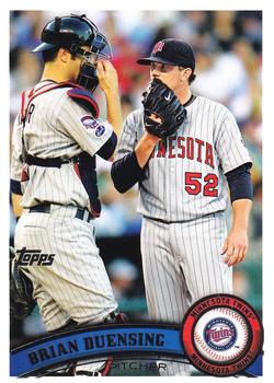 #132 Brian Duensing - Minnesota Twins - 2011 Topps Baseball