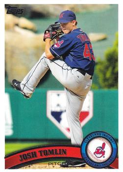#160 Josh Tomlin - Cleveland Indians - 2011 Topps Baseball