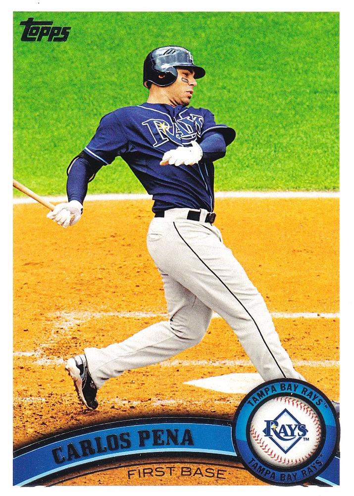 #163 Carlos Pena - Tampa Bay Rays - 2011 Topps Baseball