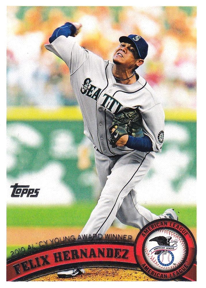 #168 Felix Hernandez - Seattle Mariners - 2011 Topps Baseball