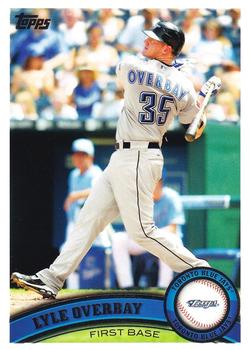#172 Lyle Overbay - Toronto Blue Jays - 2011 Topps Baseball
