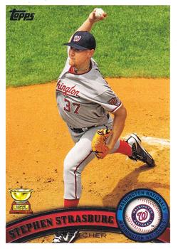 #183 Stephen Strasburg - Washington Nationals - 2011 Topps Baseball