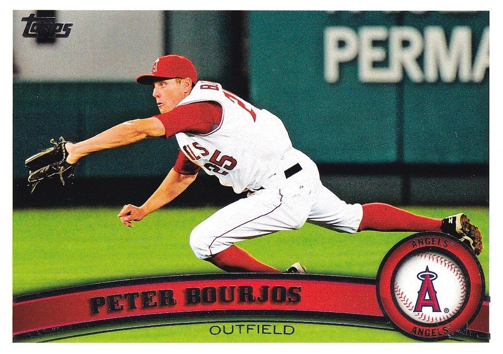 #185 Peter Bourjos - Los Angeles Angels - 2011 Topps Baseball