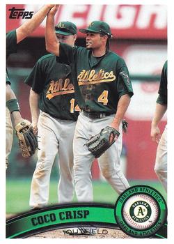 #190 Coco Crisp - Oakland Athletics - 2011 Topps Baseball