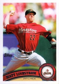 #222 Matt Lindstrom - Houston Astros - 2011 Topps Baseball