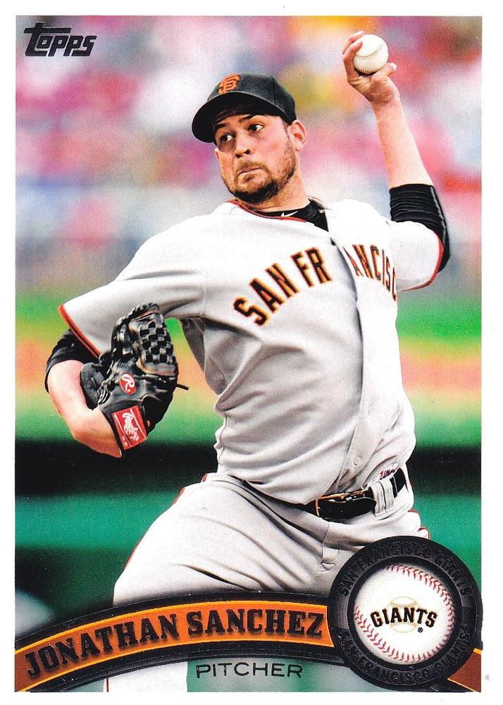 #229 Jonathan Sanchez - San Francisco Giants - 2011 Topps Baseball
