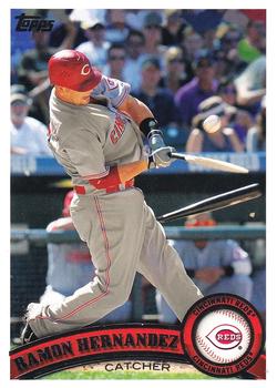 #233 Ramon Hernandez - Cincinnati Reds - 2011 Topps Baseball