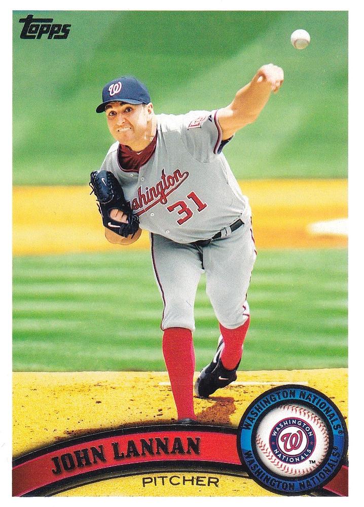 #246 John Lannan - Washington Nationals - 2011 Topps Baseball