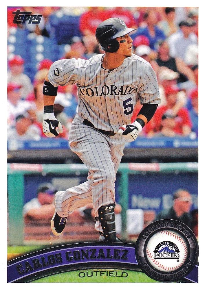 #250a Carlos Gonzalez - Colorado Rockies - 2011 Topps Baseball