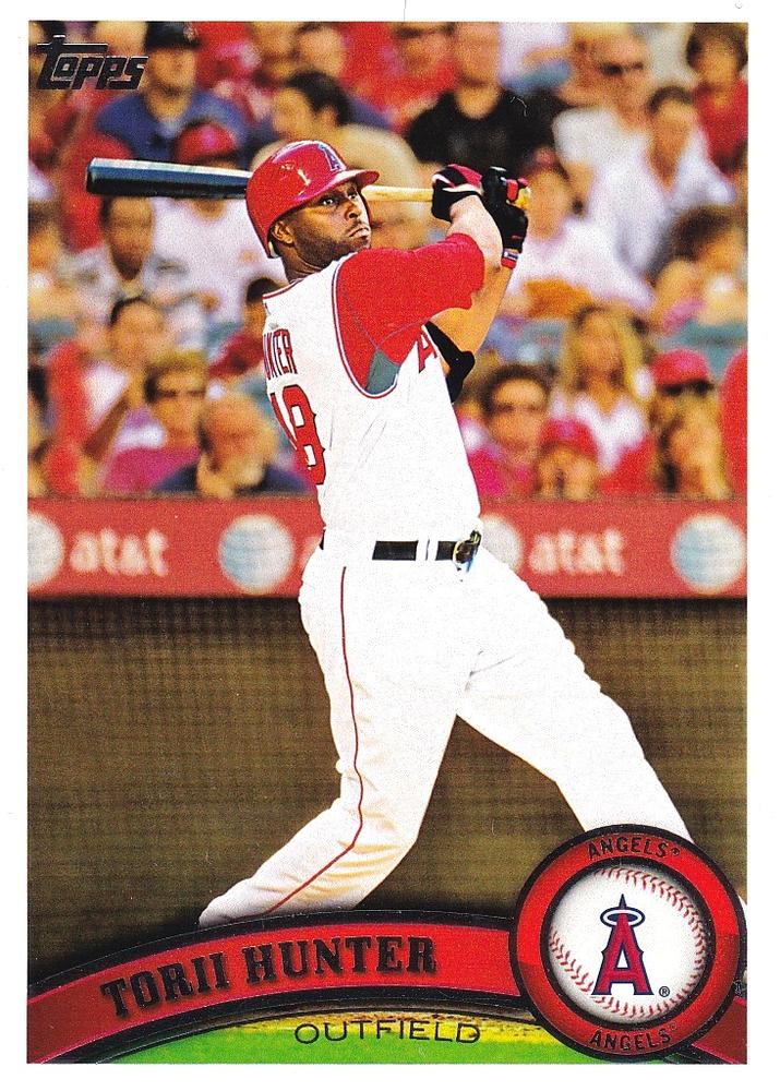 #255a Torii Hunter - Los Angeles Angels - 2011 Topps Baseball