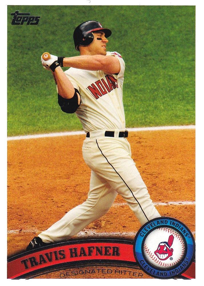 #257 Travis Hafner - Cleveland Indians - 2011 Topps Baseball