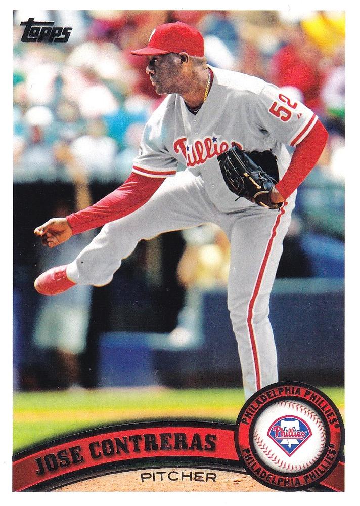 #267 Jose Contreras - Philadelphia Phillies - 2011 Topps Baseball