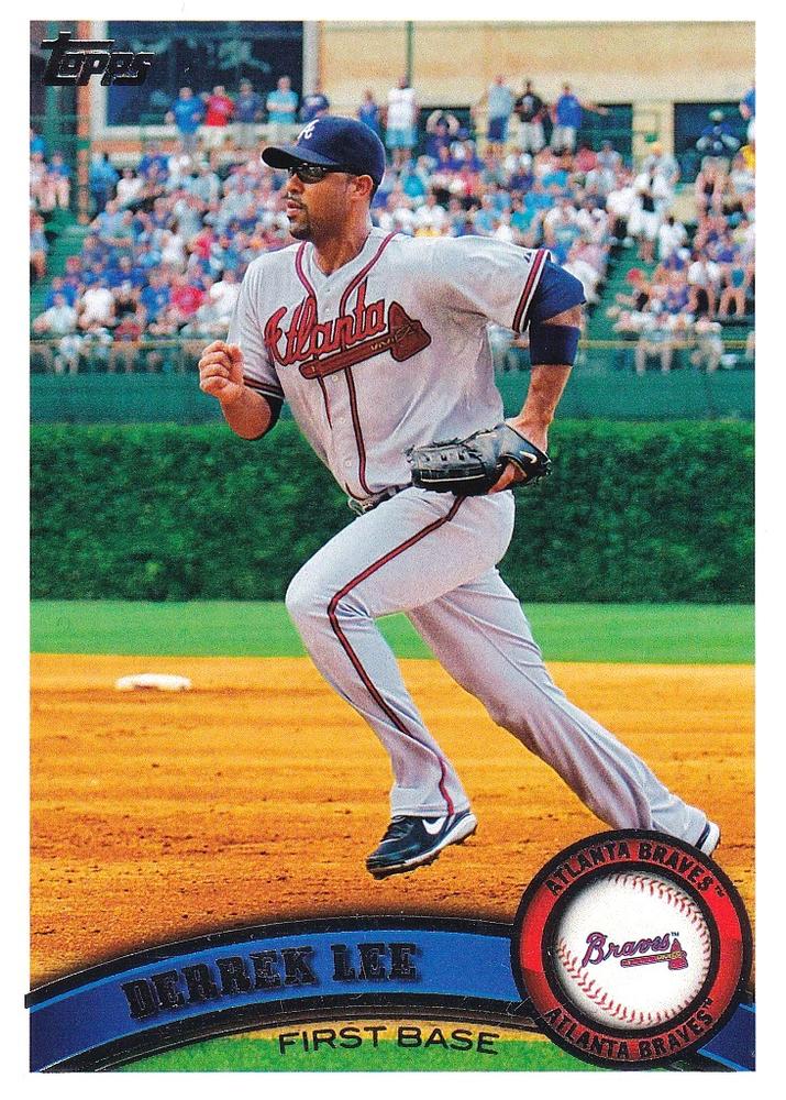 #273 Derrek Lee - Atlanta Braves - 2011 Topps Baseball