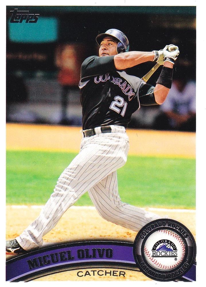 #276 Miguel Olivo - Colorado Rockies - 2011 Topps Baseball