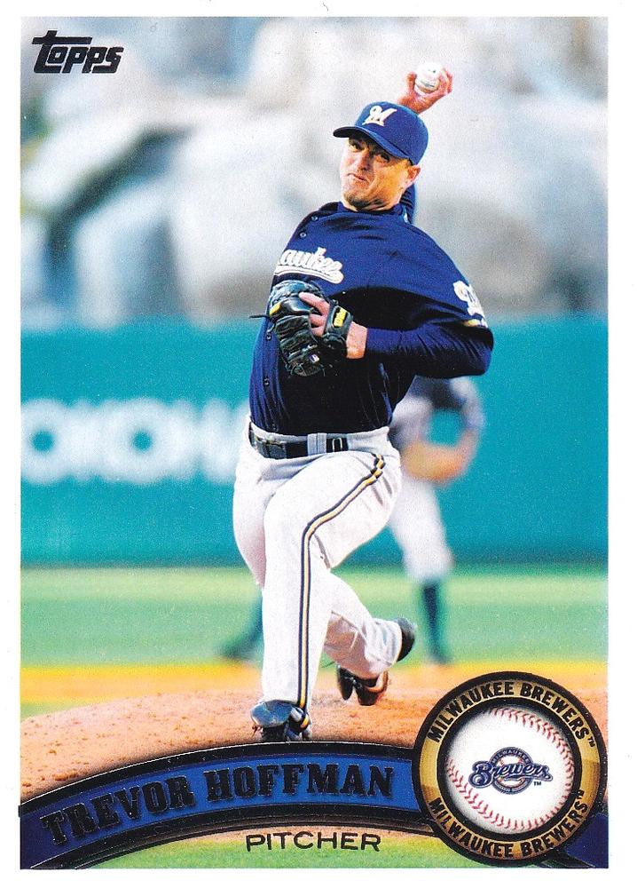 #277 Trevor Hoffman - Milwaukee Brewers - 2011 Topps Baseball