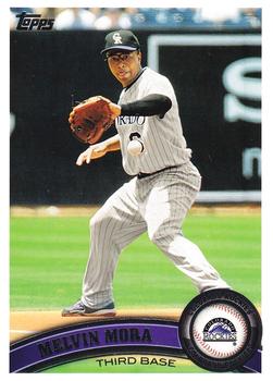 #286 Melvin Mora - Colorado Rockies - 2011 Topps Baseball