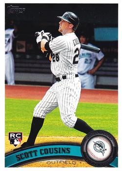 #287 Scott Cousins - Florida Marlins - 2011 Topps Baseball