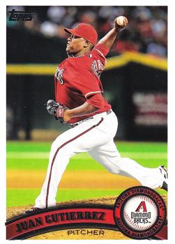 #291 Juan Gutierrez - Arizona Diamondbacks - 2011 Topps Baseball