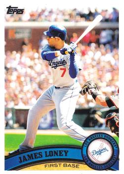#305 James Loney - Los Angeles Dodgers - 2011 Topps Baseball