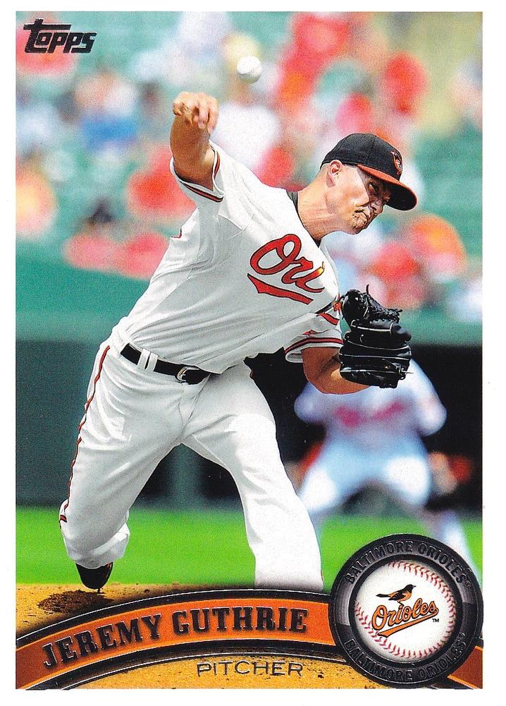 #321 Jeremy Guthrie - Baltimore Orioles - 2011 Topps Baseball