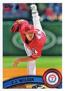 #323 C.J. Wilson - Texas Rangers - 2011 Topps Baseball