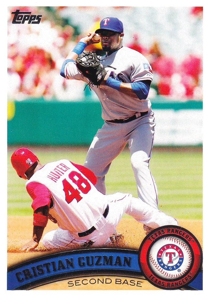 #327 Cristian Guzman - Texas Rangers - 2011 Topps Baseball