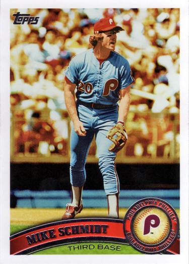 #50c Mike Schmidt - Philadelphia Phillies - 2011 Topps Baseball