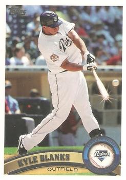 #627b Kyle Blanks - San Diego Padres - 2011 Topps Baseball