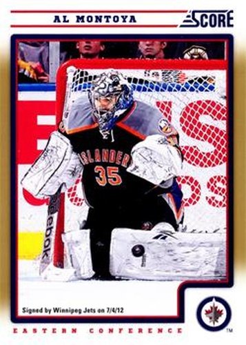 #482 Al Montoya - Winnipeg Jets - 2012-13 Score - Gold Rush Hockey