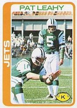 #482 Pat Leahy - New York Jets - 1978 Topps Football