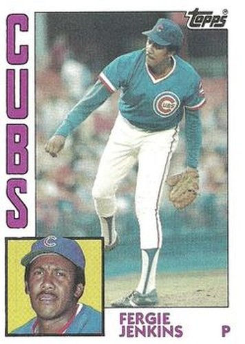 #483 Fergie Jenkins - Chicago Cubs - 1984 Topps Baseball