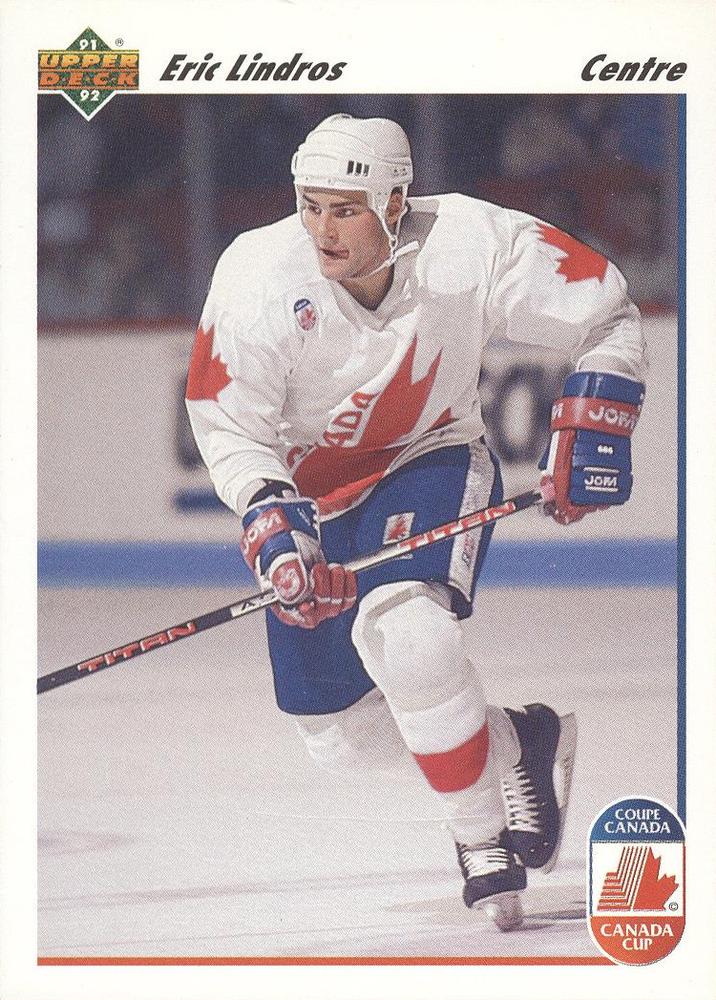 #9b Eric Lindros - Canada - 1991-92 Upper Deck French Hockey