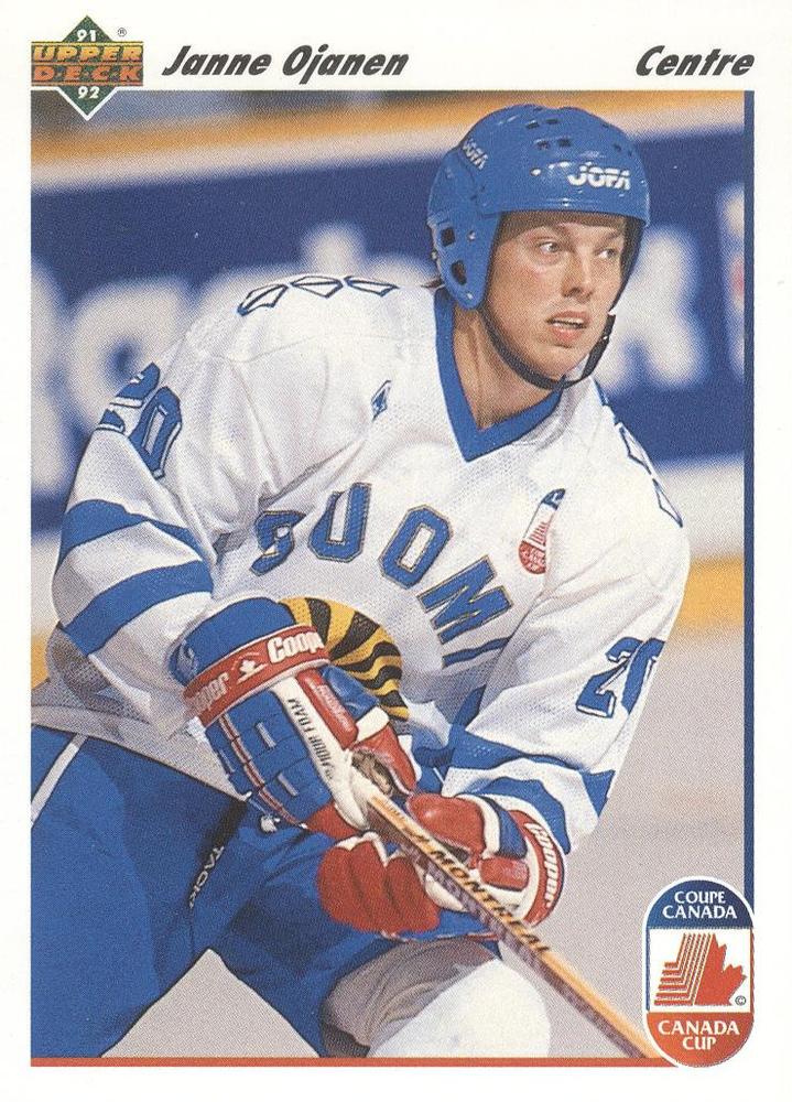 #25b Janne Ojanen - Finland - 1991-92 Upper Deck French Hockey