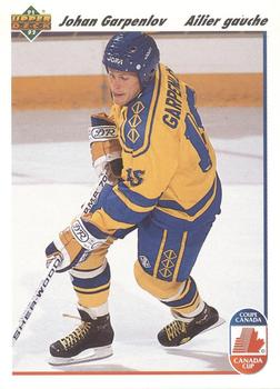 #28b Johan Garpenlov - Sweden - 1991-92 Upper Deck French Hockey