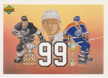 #38b Gretzky et le 99 (Wayne Gretzky) - Los Angeles Kings / Edmonton Oilers - 1991-92 Upper Deck French Hockey
