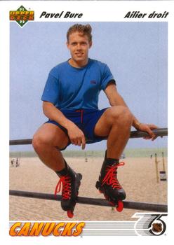 #54b Pavel Bure - Vancouver Canucks - 1991-92 Upper Deck French Hockey