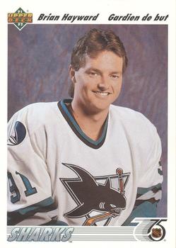 #59b Brian Hayward - San Jose Sharks - 1991-92 Upper Deck French Hockey