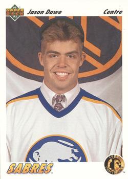 #75b Jason Dawe - Buffalo Sabres - 1991-92 Upper Deck French Hockey