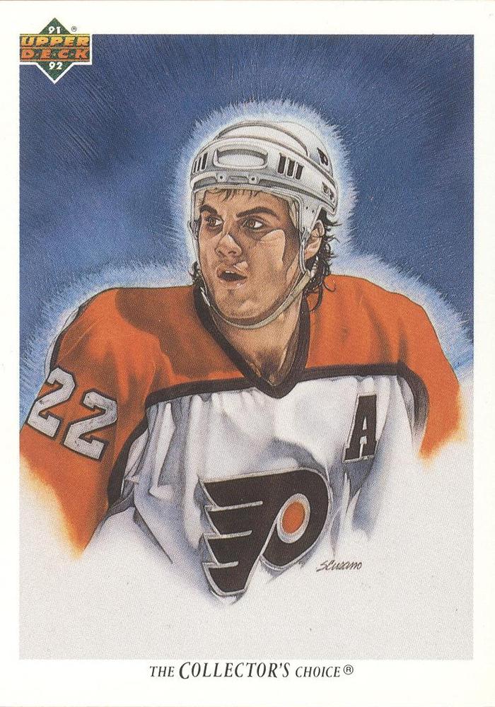 #91b Rick Tocchet - Philadelphia Flyers - 1991-92 Upper Deck French Hockey