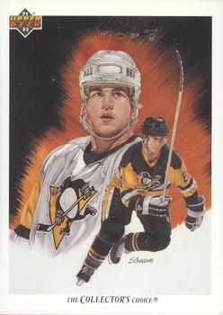 #92b Mark Recchi - Pittsburgh Penguins - 1991-92 Upper Deck French Hockey