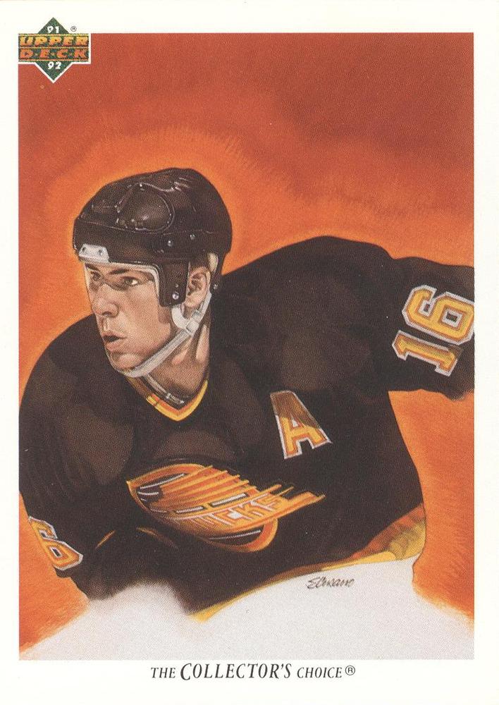 #97b Trevor Linden - Vancouver Canucks - 1991-92 Upper Deck French Hockey
