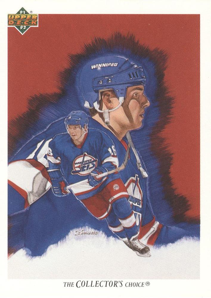 #99b Ed Olczyk - Winnipeg Jets - 1991-92 Upper Deck French Hockey