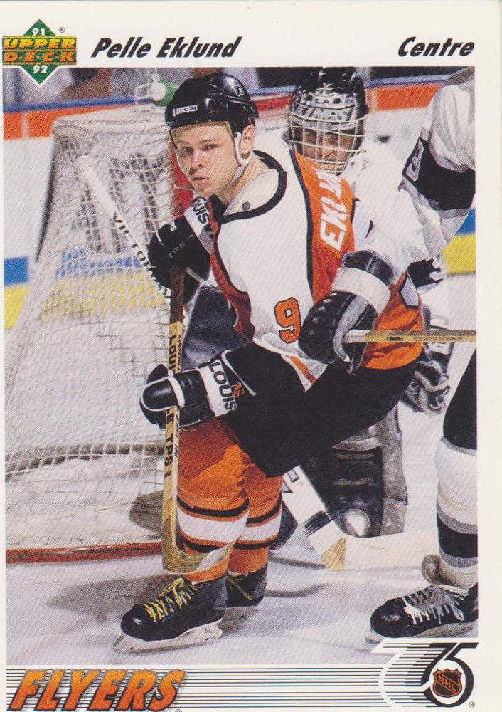 #103b Pelle Eklund - Philadelphia Flyers - 1991-92 Upper Deck French Hockey